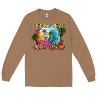 Toasted Coconut Life is a beach make waves skeleton Long Sleeve Tee - NancyCooperArtShop