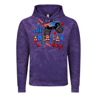Cloud Purple all american boy  monsterr truck Vintage Hoodie - AdoDesignShop