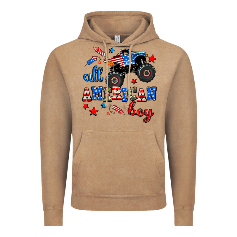 All American Boy  Monsterr Truck Vintage Hoodie by AdoDesignShop | Teevron