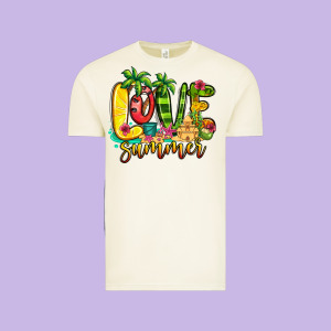 Love Summer Vintage Tee Designed By Jasminsmagicworld