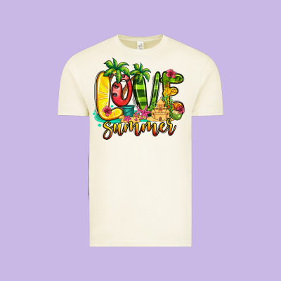 Love Summer Vintage Tee Designed By Jasminsmagicworld