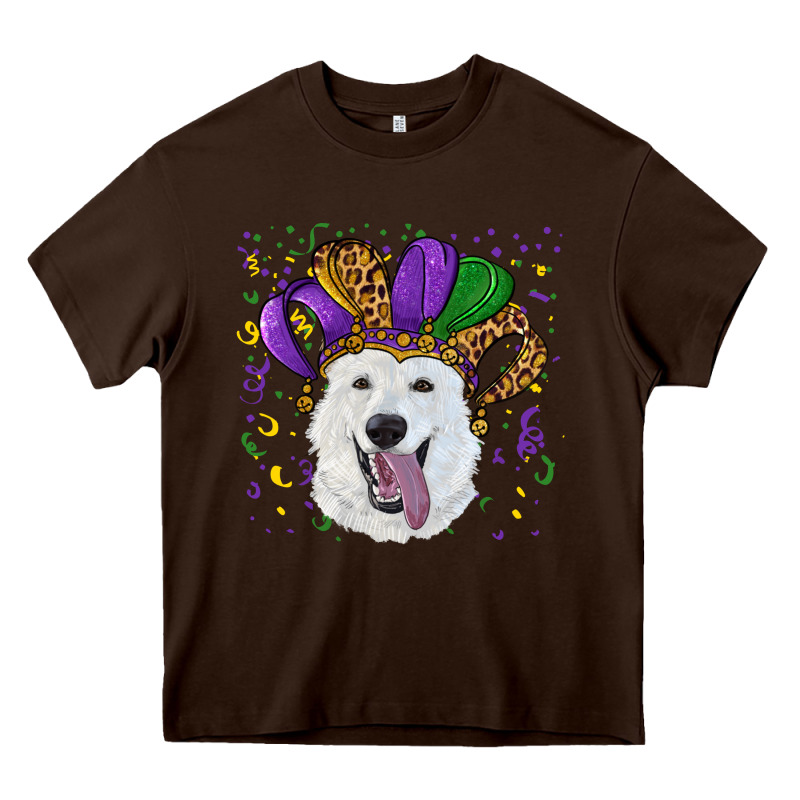 Mardi Gras Hat  White Shepherd Heavy Core Tee by RanaPortraitStore | Teevron
