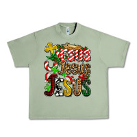 Oil Green jesus jesus jesus Urban Heavy Tee - AdoDesignShop