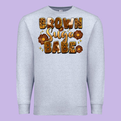 Brown Suga Babe Premium Sweatshirt Designed By Artiststas