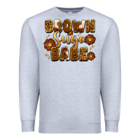 Heather Grey brown suga babe Premium Sweatshirt - Artiststas