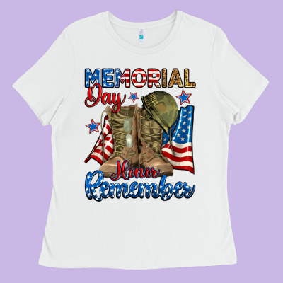 Ladies Tee memorial day honor remember