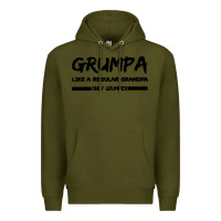Army Green Grumpa Premium Hoodie - Bettercallsaul