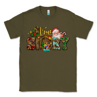 Army Green true story jesus and mary wıth santa Classic Tee - AdoDesignShop