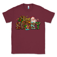 Burgundy true story jesus and mary wıth santa Classic Tee - AdoDesignShop