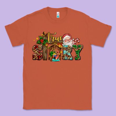 True Story Jesus And Mary Wıth Santa Classic Tee Designed By Adodesignshop