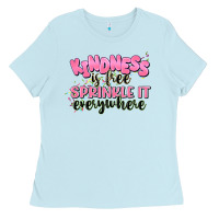 Baby Blue kindness is free sprinkle it everywhere Ladies Tee - JahusDesignShop