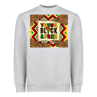 Heather Grey young black and free Heavyweight Sweatshirt - Artiststas