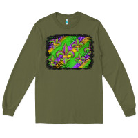 Army Green mardi gras fleur de lis background Long Sleeve Tee - Jasminsmagicworld