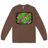 Chestnut mardi gras fleur de lis background Long Sleeve Tee - Jasminsmagicworld