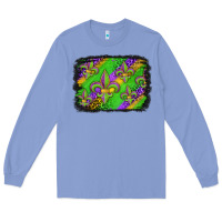 Colony Blue mardi gras fleur de lis background Long Sleeve Tee - Jasminsmagicworld