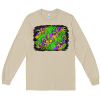 Mushroom mardi gras fleur de lis background Long Sleeve Tee - Jasminsmagicworld