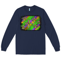 Navy mardi gras fleur de lis background Long Sleeve Tee - Jasminsmagicworld