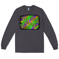 Smoke mardi gras fleur de lis background Long Sleeve Tee - Jasminsmagicworld