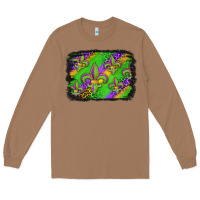 Toasted Coconut mardi gras fleur de lis background Long Sleeve Tee - Jasminsmagicworld