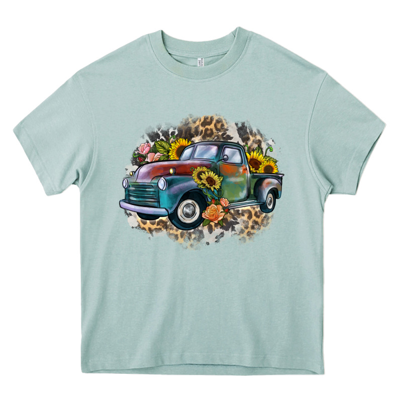 Vintage Truck Western Heavy Core Tee by Zillion Design Studio | Teevron