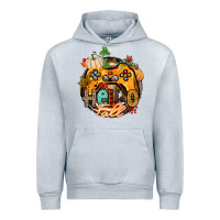 Heather Grey hello fall gamer Urban Hoodie - CowGirlArtShop