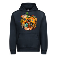 Navy hello fall gamer Urban Hoodie - CowGirlArtShop
