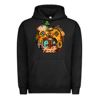Pigment Black hello fall gamer Urban Hoodie - CowGirlArtShop