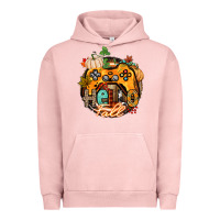Pigment Salmon hello fall gamer Urban Hoodie - CowGirlArtShop