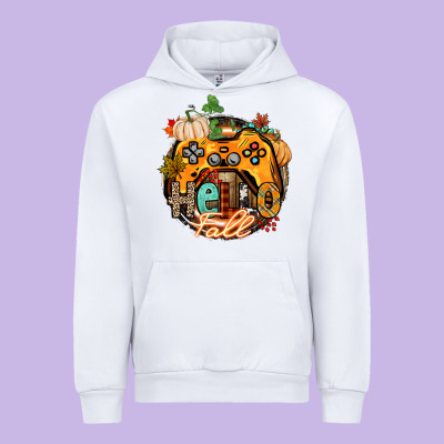 Hello Fall Gamer Urban Hoodie Designed By Cowgirlartshop
