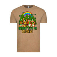 Vintage Coffee hangin with my gnomes with rainbow Vintage Tee - AdoDesignShop