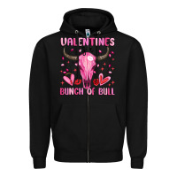 Black valentines is a bunch of bull Zipper Hoodie - MaliasSmallBusiness