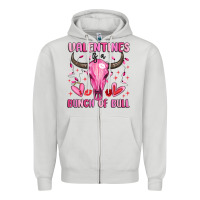 Dove Grey valentines is a bunch of bull Zipper Hoodie - MaliasSmallBusiness