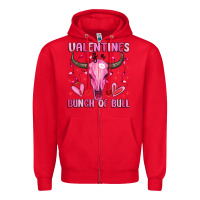 Red valentines is a bunch of bull Zipper Hoodie - MaliasSmallBusiness