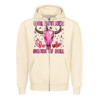Sandshell valentines is a bunch of bull Zipper Hoodie - MaliasSmallBusiness