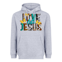 Heather Grey Love Like Jesus Heavyweight Hoodie - LillyAllenDesigns