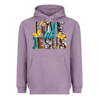 Lavender Love Like Jesus Heavyweight Hoodie - LillyAllenDesigns