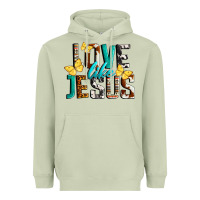 Matcha Love Like Jesus Heavyweight Hoodie - LillyAllenDesigns