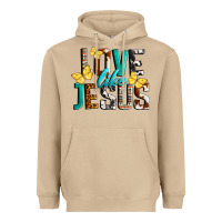 Mushroom Love Like Jesus Heavyweight Hoodie - LillyAllenDesigns