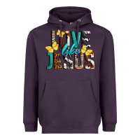 Plum Love Like Jesus Heavyweight Hoodie - LillyAllenDesigns