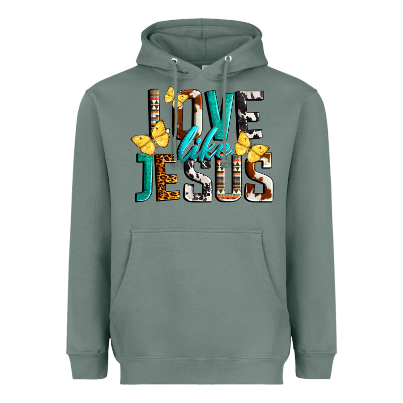Love Like Jesus Heavyweight Hoodie by LillyAllenDesigns | Teevron