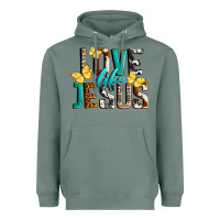Sage Love Like Jesus Heavyweight Hoodie - LillyAllenDesigns