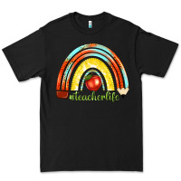 Black teacher life with rainbow Premium Tee - texasbilliewilder