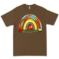 Cacao teacher life with rainbow Premium Tee - texasbilliewilder
