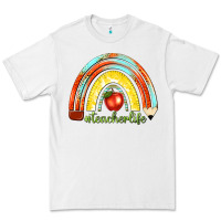 White teacher life with rainbow Premium Tee - texasbilliewilder