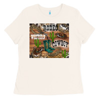 Bone western rodeo Ladies Tee - RanaPortraitStore