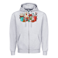 Heather Grey dog mama golden retriever Zipper Hoodie - MaliasSmallBusiness
