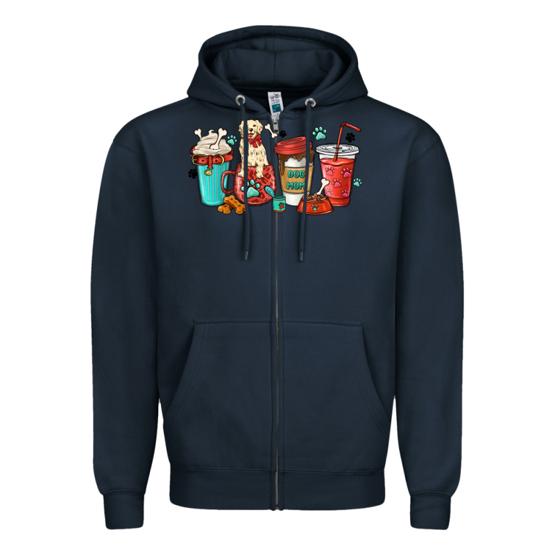 Dog Mama Golden Retriever Zipper Hoodie by MaliasSmallBusiness | Teevron