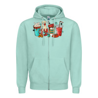 Seafoam dog mama golden retriever Zipper Hoodie - MaliasSmallBusiness