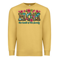 Antique Gold mom the heart of the family Premium Sweatshirt - Artiststas