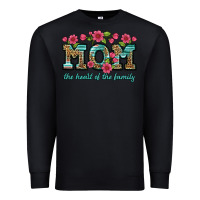 Black mom the heart of the family Premium Sweatshirt - Artiststas